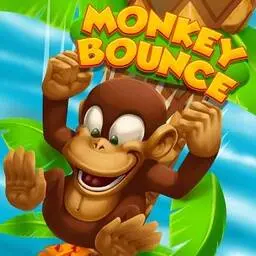 這是一張猴子彈跳的遊戲內容圖片