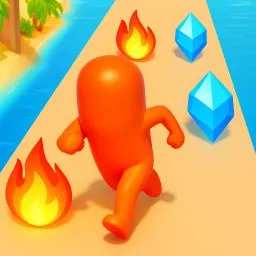 這是一張英雄變身跑酷的遊戲內容圖片