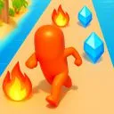 這是一張英雄變身跑酷的遊戲內容圖片