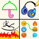 這是一張一筆畫完的遊戲內容圖片