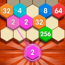 射擊 2048 六邊形