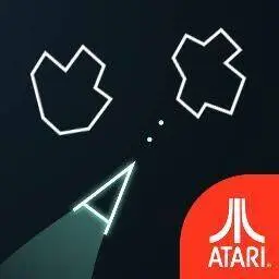 這是一張雅達利小行星的遊戲內容圖片