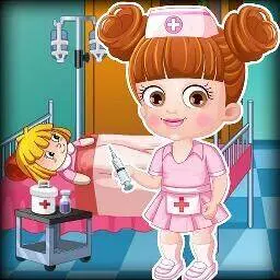 這是一張嬰兒榛子醫生裝扮的遊戲內容圖片