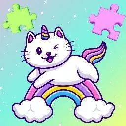 這是一張獨角獸拼圖的遊戲內容圖片