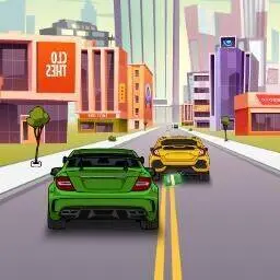 這是一張汽車交通 2D的遊戲內容圖片