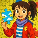 這是一張拼圖奇幻世界的遊戲內容圖片