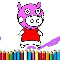 這是一張防彈少年團豬圖畫書的遊戲內容圖片
