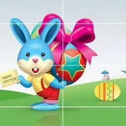 這是一張復活節兔子滑梯的遊戲內容圖片