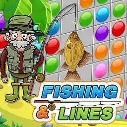 這是一張釣魚和釣魚線的遊戲內容圖片