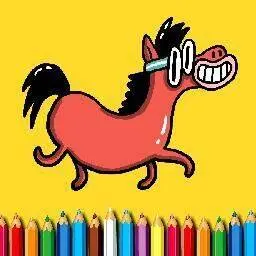 這是一張防彈少年團小馬圖畫書的遊戲內容圖片