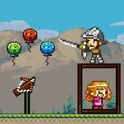 這是一張圖元弓箭手拯救公主的遊戲內容圖片