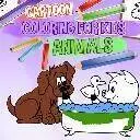 兒童動物的卡通著色
