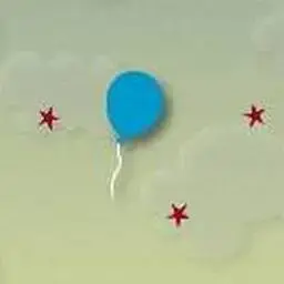 這是一張氣球避星星的遊戲內容圖片
