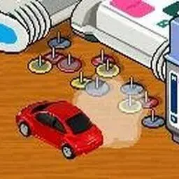 這是一張HP桌面賽車的遊戲內容圖片