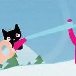 這是一張雪地小黑貓的遊戲內容圖片