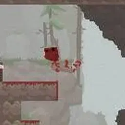 這是一張紅魔鬼攀爬的遊戲內容圖片