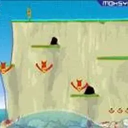 這是一張猩猩跳水的遊戲內容圖片