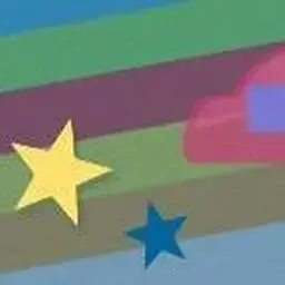 這是一張彩虹星星的遊戲內容圖片