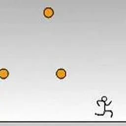 這是一張閃避橙色球的遊戲內容圖片