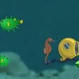 這是一張海底采鑽石的遊戲內容圖片