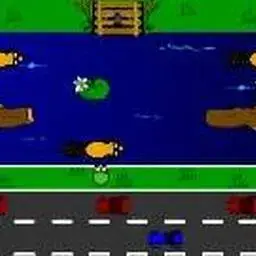 這是一張青蛙過河的遊戲內容圖片