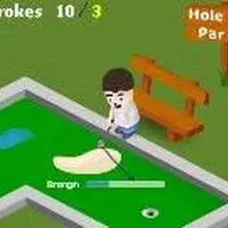 這是一張迷你高爾夫球賽的遊戲內容圖片