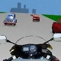 這是一張摩托車賽的遊戲內容圖片