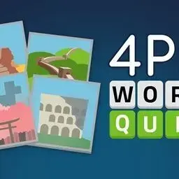 這是一張4 PIX WORD 測驗的遊戲內容圖片
