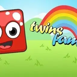 這是一張雙胞胎家庭的遊戲內容圖片