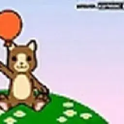 這是一張小熊撐氣球的遊戲內容圖片