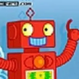 這是一張機器人翻牌配對的遊戲內容圖片