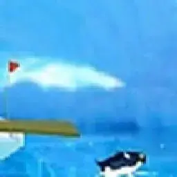 這是一張企鵝跳水大賽的遊戲內容圖片