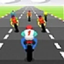 這是一張摩托飛車比賽的遊戲內容圖片