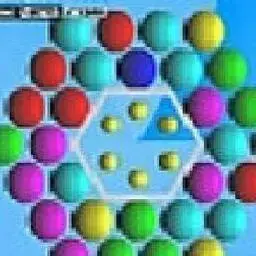 這是一張六角泡泡龍的遊戲內容圖片