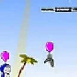 這是一張小叮噹踩氣球的遊戲內容圖片