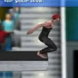 這是一張奧運跳水比賽的遊戲內容圖片