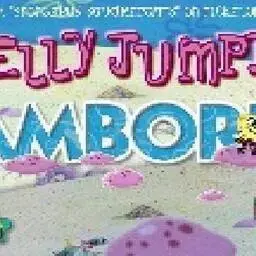 這是一張海綿寶寶跳水母的遊戲內容圖片
