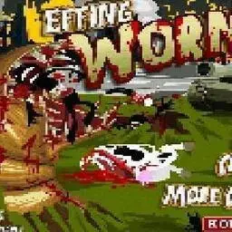 這是一張蠕蟲吞噬火柴人的遊戲內容圖片