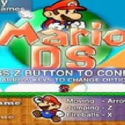 這是一張超級瑪麗 DS 版的遊戲內容圖片