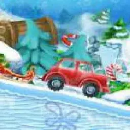 這是一張海綿寶寶聖誕禮物車的遊戲內容圖片