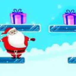 這是一張聖誕老人跳跳跳的遊戲內容圖片