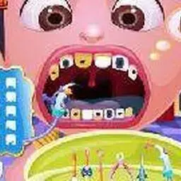 這是一張阿格尼斯看牙醫的遊戲內容圖片