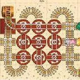 這是一張火車迷宮的遊戲內容圖片