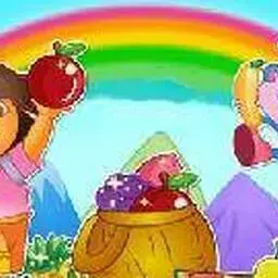 這是一張朵拉愛吃水果的遊戲內容圖片