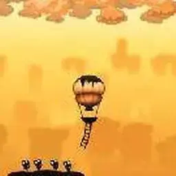 這是一張熱氣球救援的遊戲內容圖片