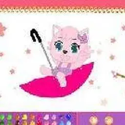 這是一張妮妮貓之快樂的小傘的遊戲內容圖片