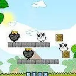 這是一張熊貓搶香蕉的遊戲內容圖片