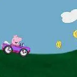 這是一張小豬開車的遊戲內容圖片