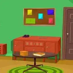 這是一張綠色小屋逃脫的遊戲內容圖片