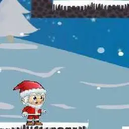 這是一張聖誕老人冰上冒險的遊戲內容圖片